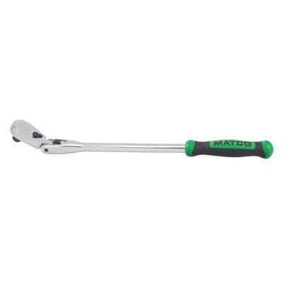 1/2" DRIVE 20-1/4" EIGHTY8 TOOTH LOCKING FLEX RATCHET WITH ERGO HANDLE - GREEN
