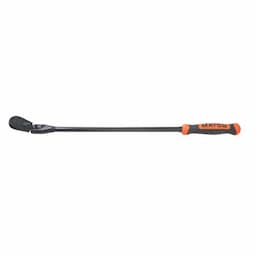 1/2" DRIVE 27-3/8" EIGHTY8 TOOTH BLACK CHROME LOCKING FLEX RATCHET WITH ERGO HANDLE - ORANGE