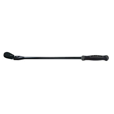 1/2" DRIVE 27-3/8" EIGHTY8 TOOTH BLACK CHROME LOCKING FLEX RATCHET WITH ERGO HANDLE - SHADOW GRAY