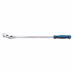 1/2" DRIVE 27-3/8" EIGHTY8 TOOTH LOCKING FLEX RATCHET WITH ERGO HANDLE - BLUE