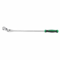 1/2" DRIVE 27-3/8" EIGHTY8 TOOTH LOCKING FLEX RATCHET WITH ERGO HANDLE - GREEN