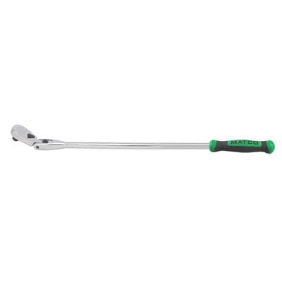 1/2" DRIVE 27-3/8" EIGHTY8 TOOTH LOCKING FLEX RATCHET WITH ERGO HANDLE - GREEN