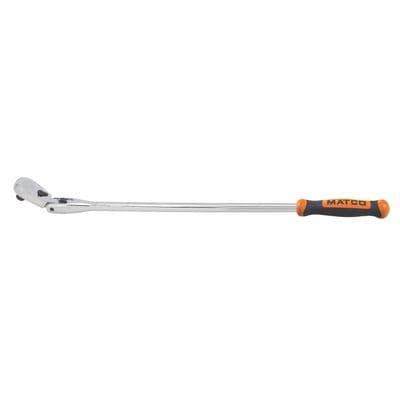 1/2" DRIVE 27-3/8" EIGHTY8 TOOTH LOCKING FLEX RATCHET WITH ERGO HANDLE - ORANGE