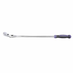 1/2" DRIVE 27-3/8" EIGHTY8 TOOTH LOCKING FLEX RATCHET WITH ERGO HANDLE - PURPLE