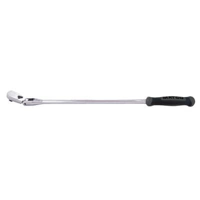1/2" DRIVE 27-3/8" EIGHTY8 TOOTH LOCKING FLEX RATCHET WITH ERGO HANDLE - SHADOW GRAY