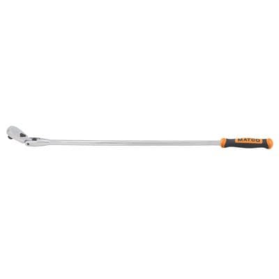 1/2" DRIVE 33-3/8" EIGHTY8 TOOTH LOCKING FLEX RATCHET WITH ERGO HANDLE - ORANGE