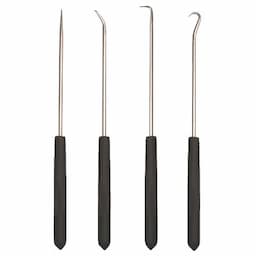 4 PIECE HOOK AND PICK SET WITH CUSHION GRIP