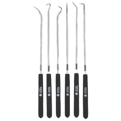 6 PIECE LONG HOOK AND PICK SET WITH CUSHION GRIP