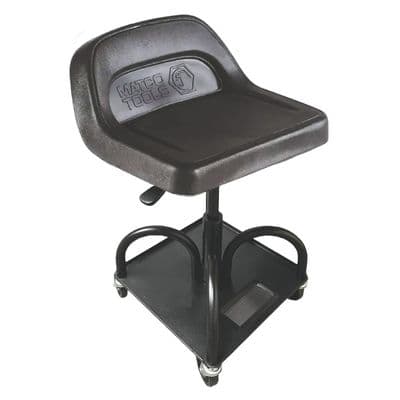 HEAVY-DUTY ADJUSTABLE TRACTOR SEAT - BLACK