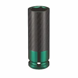 1/2" DRIVE 22MM METRIC 6 POINT THIN WALL SOCKET -GREEN