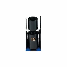 1/2" DRIVE 15MM METRIC 6 POINT UNIVERSAL IMPACT SOCKET
