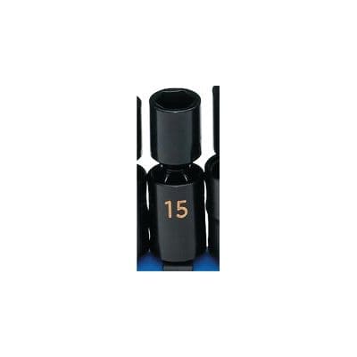 1/2" DRIVE 15MM METRIC 6 POINT UNIVERSAL IMPACT SOCKET