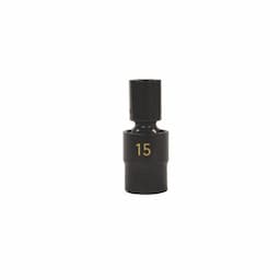 1/2" DRIVE 15MM METRIC 6 POINT UNIVERSAL IMPACT SOCKET