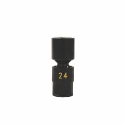 1/2" DRIVE 24MM METRIC 6 POINT UNIVERSAL IMPACT SOCKET
