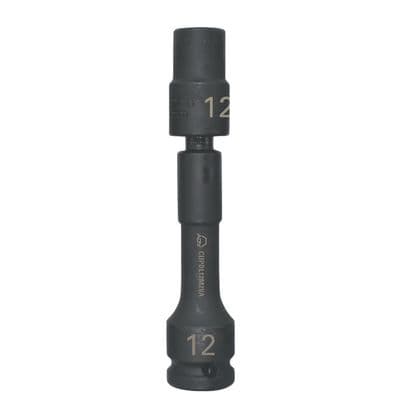 1/2" DRIVE 12MM 12 POINT PINLESS UNIVERSAL DRIVE LINE IMPACT SOCKET