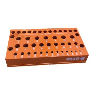 42 SLOT MAGNETIC REDUCED SHANK DRILL BIT HOLDER – ORANGE