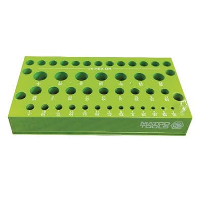 42 SLOT MAGNETIC DRILL BIT HOLDER – GREEN