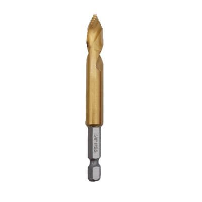 3/8" HYPER-STEP QUICK-CHANGE HIGH SPEED STEEL STUBBY DRILL BIT