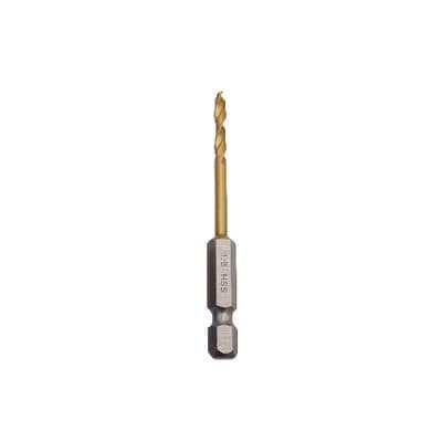 1/8" HYPER-STEP QUICK-CHANGE HIGH SPEED STEEL STUBBY DRILL BIT