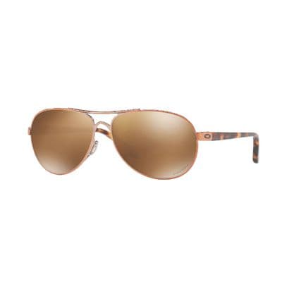 OAKLEY® FEEDBACK™ ROSE GOLD WITH PRIZM™ TUNGSTEN POLARIZED LENSES