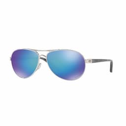 OAKLEY® FEEDBACK™ POLISHED CHROME WITH PRIZM™ SAPPHIRE POLARIZED LENSES