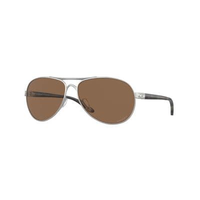 FEEDBACK SUNGLASS WITH SATIN CHROME FRAME AND PRIZM™ BRONZE LENSES