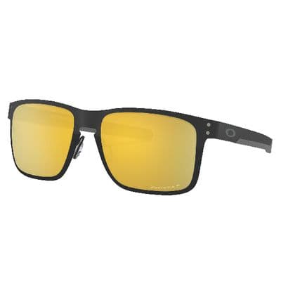 OAKLEY® HOLBROOK™ METAL MIDNIGHT MATTE BLACK WITH PRIZM 24K POLARIZED LENSES
