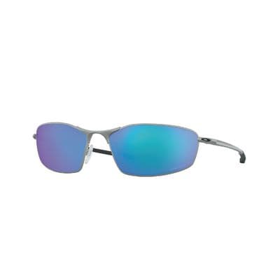 OAKLEY® WHISKER SATIN CHROME WITH PRIZM™ SAPPHIRE POLARIZED LENSES