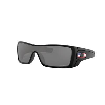 OAKLEY® SI BATWOLF® MATTE BLACK WITH USA ICONS AND PRIZM™ BLACK LENSES 