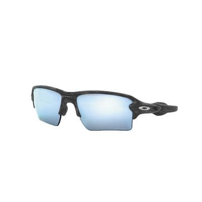 OAKLEY FLAK® 2.0 XL MATTE BLACK CAMO WITH PRIZM™ DEEP WATER POLARIZED LENS