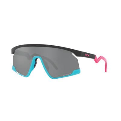 BXTR SUNGLASS MATTE BLACK AND TEAL FRAME WITH PRIZM™ BLACK LENS