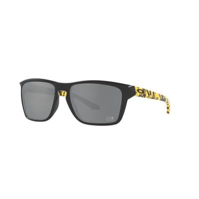 TOUR DE FRANCE COLLECTION, FEATURING SYLAS SUNGLASS WITH SPLATTER FRAME WITH PRIZM™ BLACK LENS