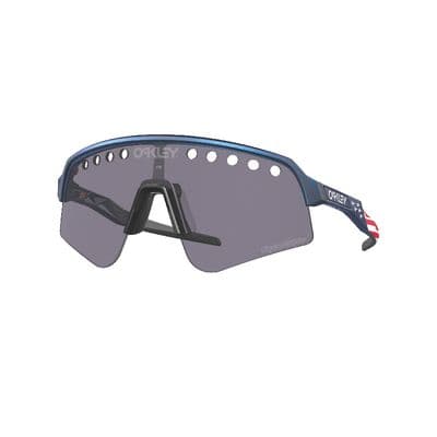 SUTRO LITE SWEEP SUNGLASS WITH TROY LEE CUSTOM BLUE COLORSHIFT FRAME AND PRIZM™ GREY LENSES