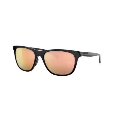 OAKLEY LEADLINE POLISHED BLACK WITH PRIZM™ ROSE GOLD POLARIZED LENS