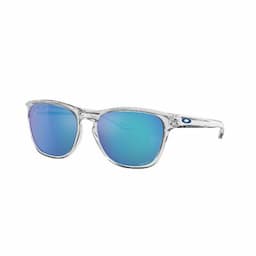 OAKLEY MANORBURN POLISHED CLEAR WITH PRIZM™ SAPPHIRE LENS