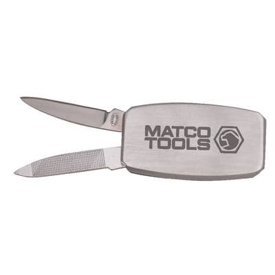 MONEY CLIP WITH KNIFE AND FILE