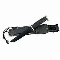 12" BLACK COMBAT FIGHTER II WITH SHEATH