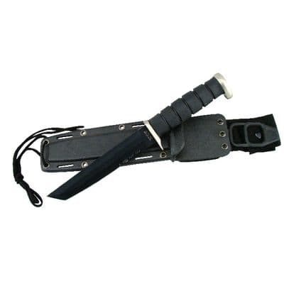 12" BLACK COMBAT FIGHTER II WITH SHEATH