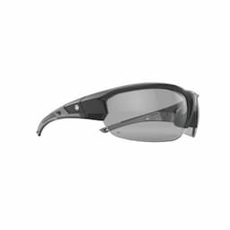 BLACK HALF FRAME WITH CLEAR LENSES