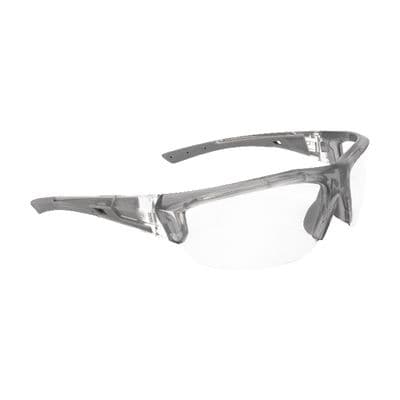 FORCEFLEX SAFETY GLASSES GRAY MATCO HALF FRAME WITH CLEAR LENSES