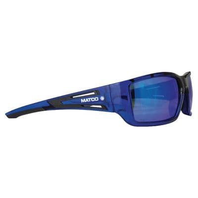 FORCEFLEX SAFETY GLASSES BLUE FULL FRAME WITH BLUE LENSES
