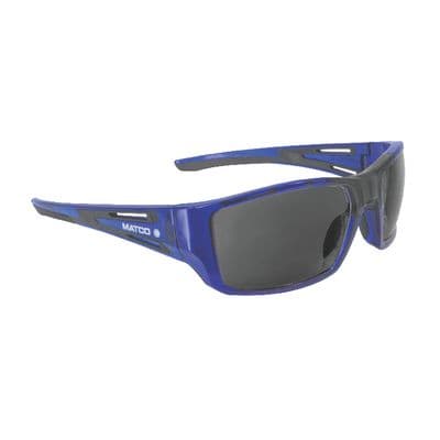 FORCEFLEX SAFETY GLASSES BLUE FULL FRAME WITH SMOKE LENSES