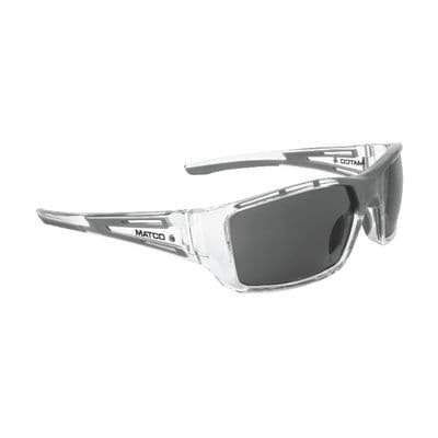 FORCEFLEX SAFETY GLASSES CLEAR FULL FRAME WITH SMOKE LENSES