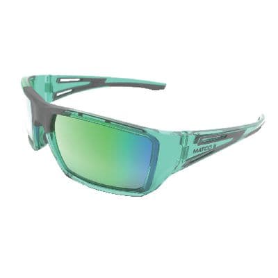 FORCEFLEX SAFETY GLASSES TEAL FULL FRAME WITH TEAL LENSES
