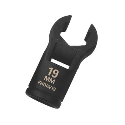 1/2" DRIVE 19MM FLEX-HEAD DIESEL INJECTOR WRENCH 