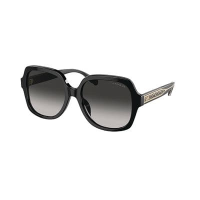 COACH CR614 BLACK WITH BLACK/GREY GRADIENT LENSES