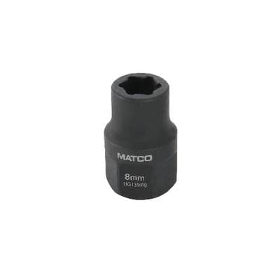 8MM 3/8” DRIVE HEX GRIP IMPACT SOCKET