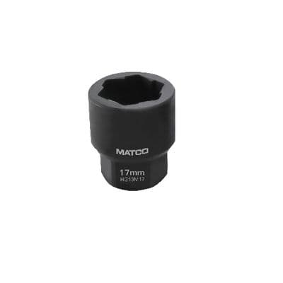 17MM 3/8” DRIVE HEX GRIP IMPACT SOCKET