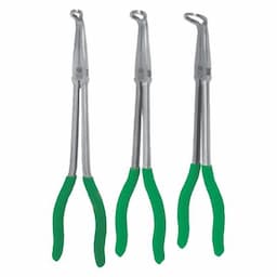3 PIECE 11" GREEN HOSE GRIP PLIERS SET