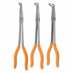 3 PIECE 11" ORANGE HOSE GRIP PLIERS SET
